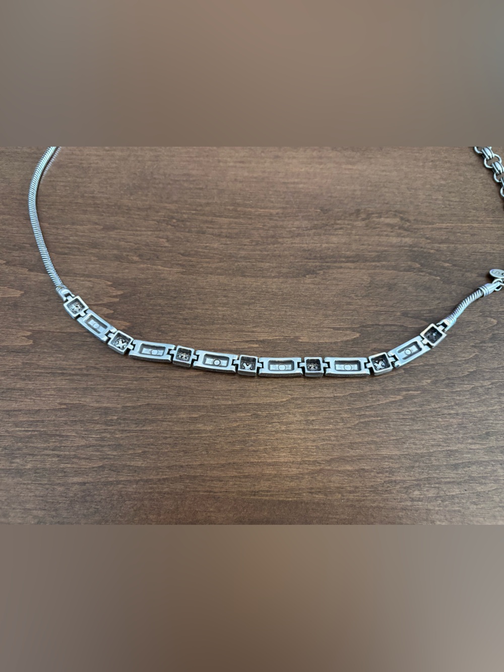 Brighton Tribeca Silver Tone Etched Scroll Link Adjustable Belt, Women’s Small - Picture 4 of 13